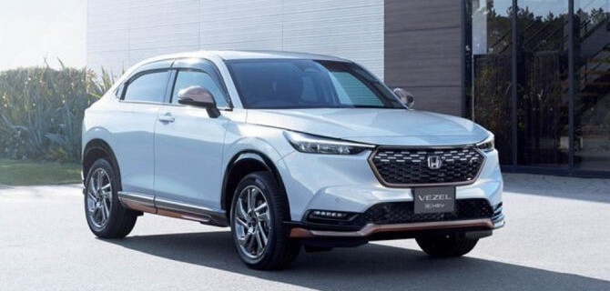 Начались продажи обновлённого кроссовера Honda Vezel