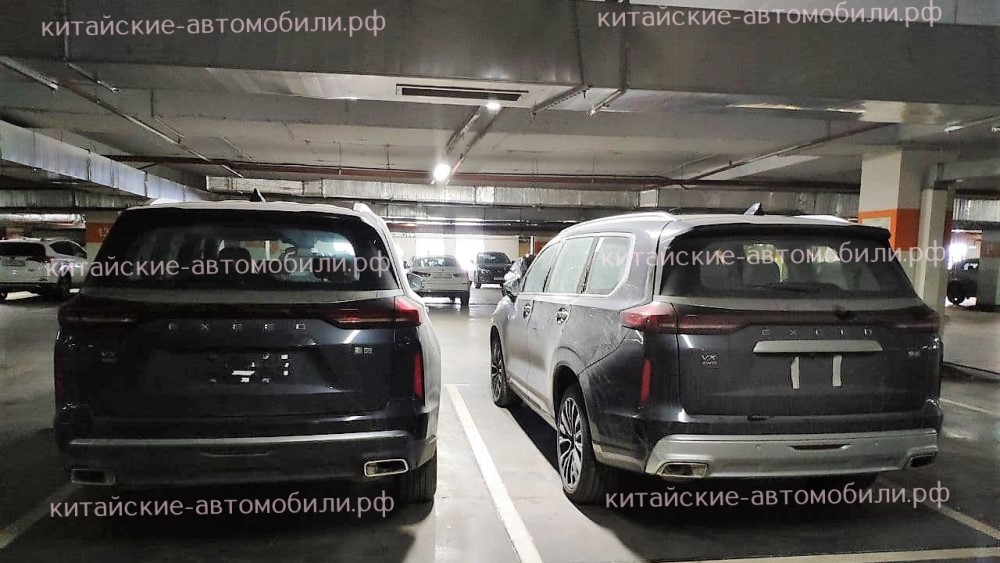 В России сфотографированы новые кроссоверы CheryExeed VX чери 3