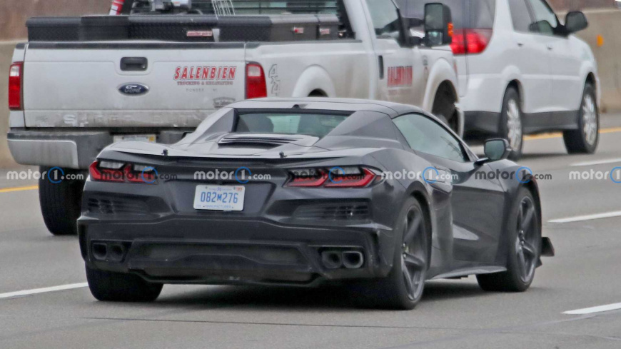 На испытания выехал гибридный спорткар Chevrolet Corvette E-Ray корвет 3