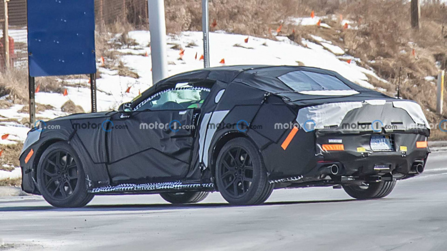 Начались испытания кабриолета Ford Mustang нового поколения мустанг 3