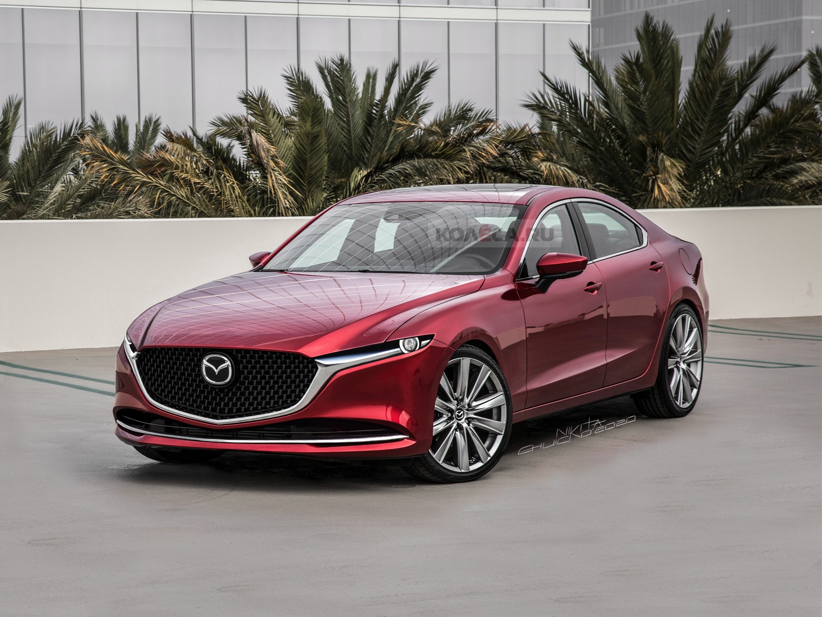 Почему автомобили Mazda популярны в России Mazda 6 red