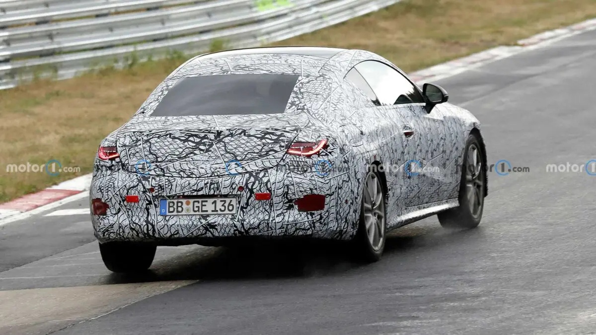 На испытания выехал спорткар Mercedes-Benz CLE Coupe нового поколения мерс купе 3