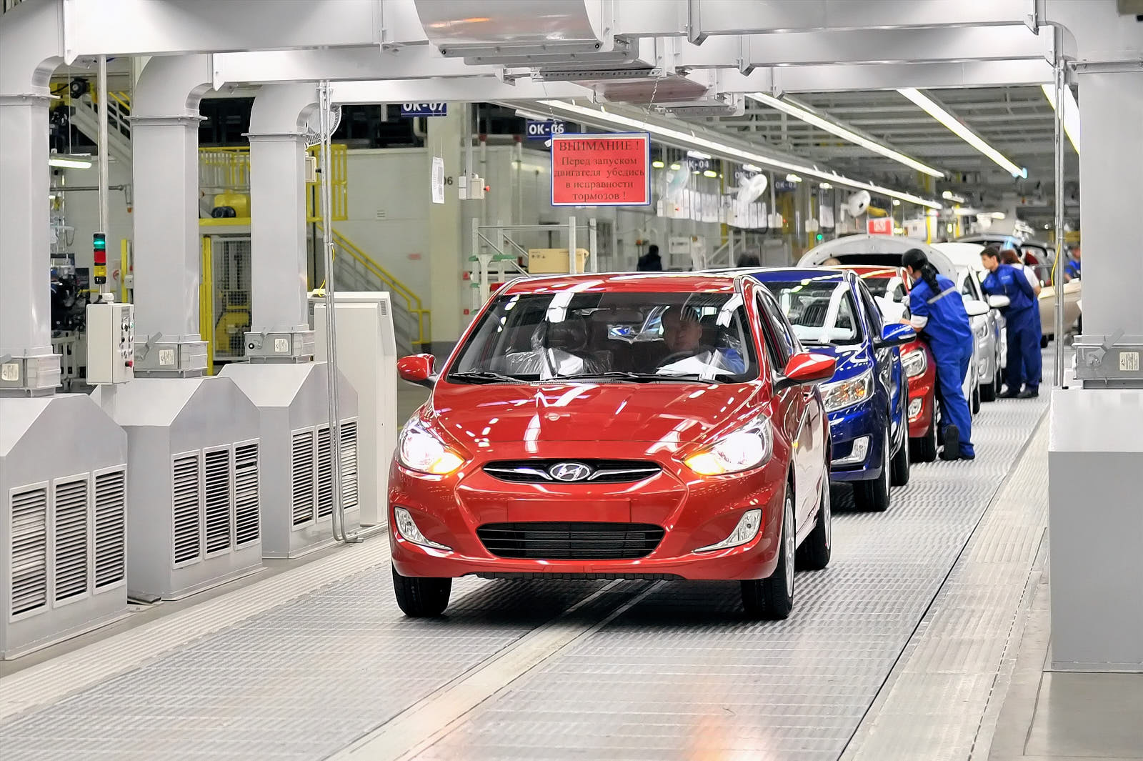 Российский завод Hyundai будет простаивать, минимум, до конца ноября питер 2