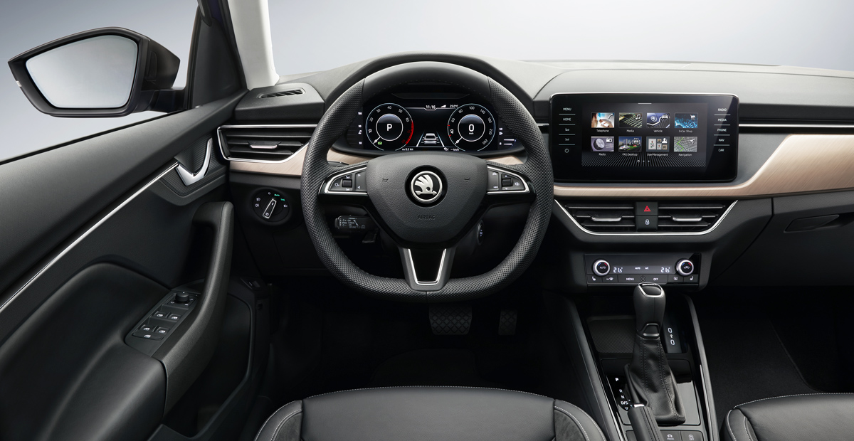 В России впервые появятся хэтчбеки Skoda Scala скала 4