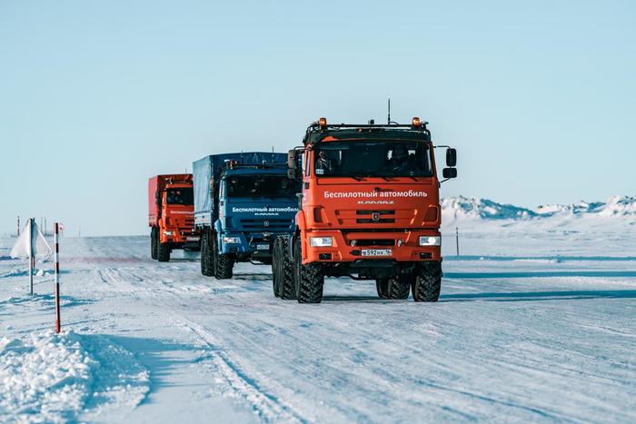 Началась пробная эксплуатация беспилотного грузовика КамАЗ-43118 камаз 2