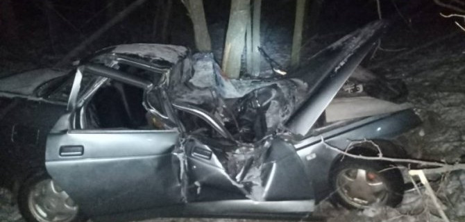 В Воронежской области ВАЗ врезался в дерево, погиб 18-летний пассажир, 17-летний водитель пострадал