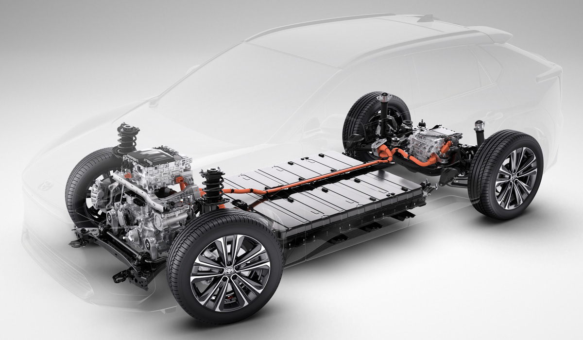 В России появились электрокроссоверы Toyota bZ4X тойота 3