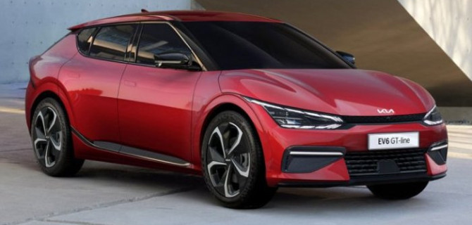 В России начались продажи электрокроссоверов KIA EV6 GT Line