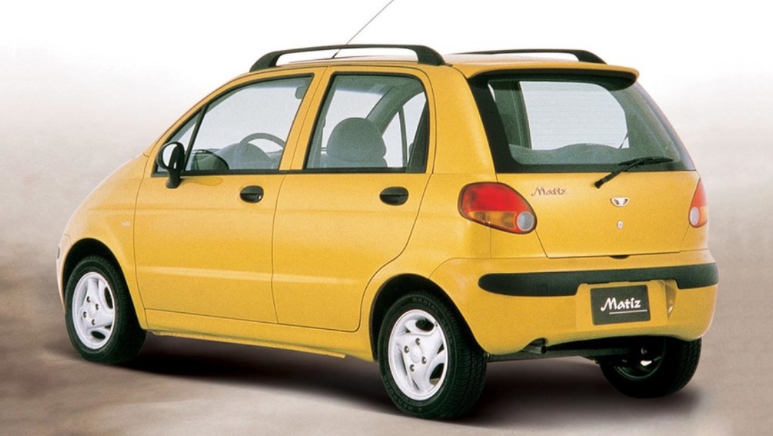 Топ-5 автомобилей, доступных для покупки в России за 100 тысяч рублей Daewoo Matiz