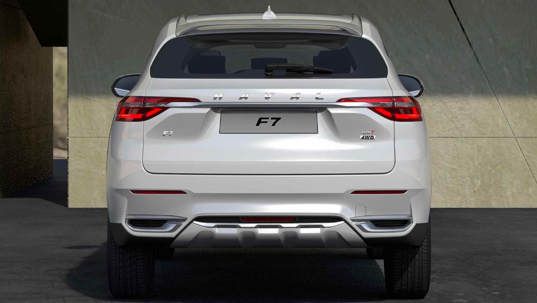Haval F7x вид сзади