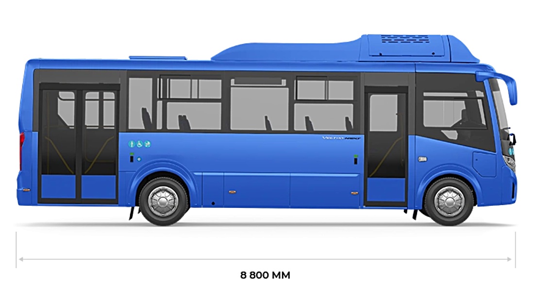 Стартовали продажи обновленного автобуса «Вектор NEXT 8.8» — самого длинного в линейке Вектор NEXT 8.8