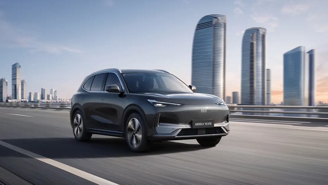 В России начали продавать электромобиль Geely EX5 Geely EX5