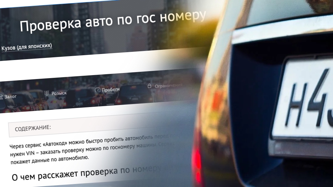 проверка авто по госномеру