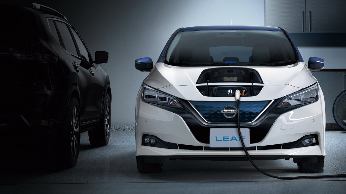 Размеры Nissan Leaf в сравнении с обычным внедорожником
