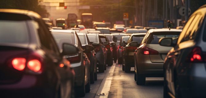 Много автомобилей