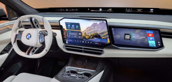 Пассажирский экран в BMW