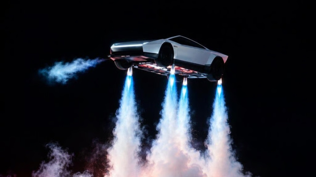 На таком на дорогу нельзя: Tesla всё же показала, как летает новый Roadster Tesla Roadster