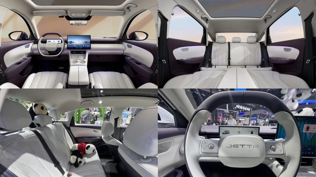 Китайцы скупают новый электромобиль Jetta с двуспальной кроватью внутри Jetta M6 EV салон