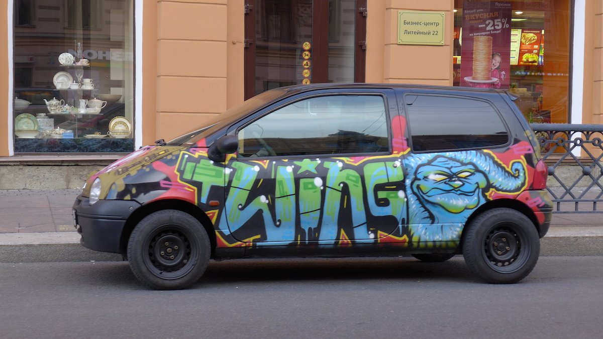 Renault Twingo - тюнинг в стиле "Граффити" Внешний Тюнинг Renault Twingo