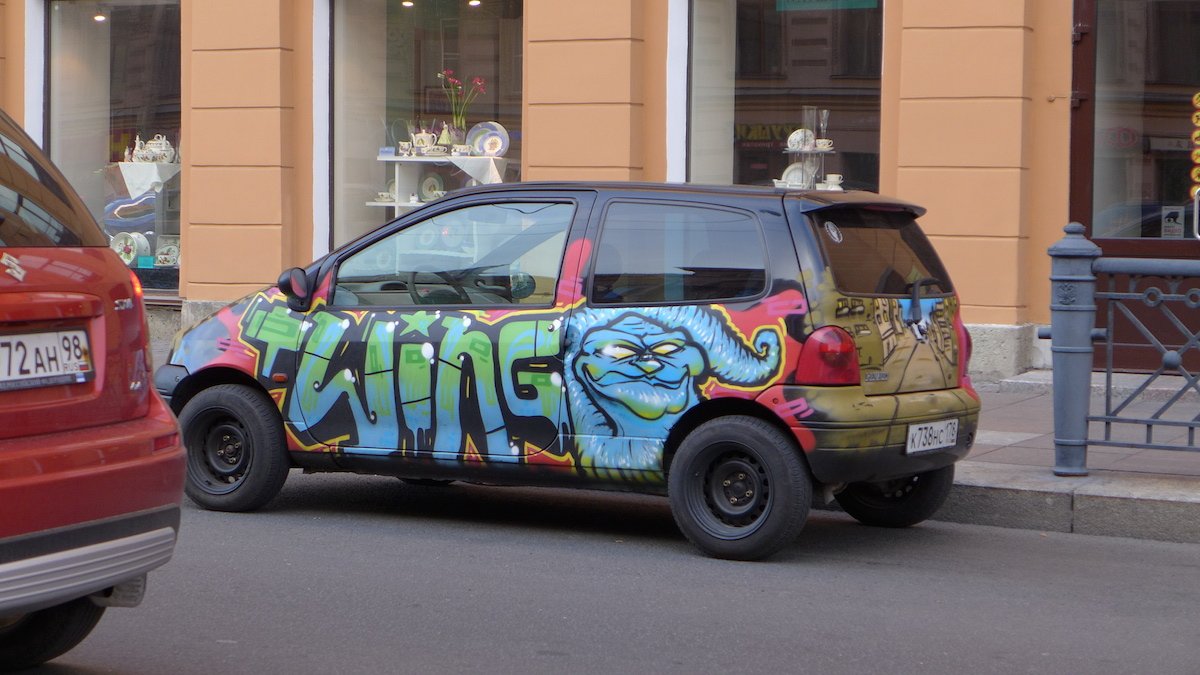 Renault Twingo - тюнинг в стиле "Граффити" Внешний Тюнинг Renault Twingo