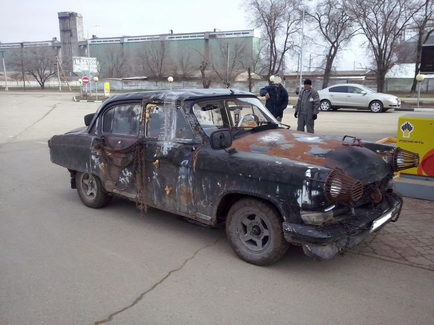 Ультра-суровый российский тюнинг автомобиля Газ 21 "Волга" ГАЗ Волга - тюнинг