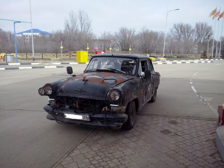 Ультра-суровый российский тюнинг автомобиля Газ 21 "Волга" ГАЗ Волга - тюнинг
