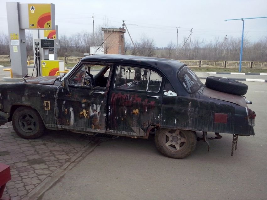 Ультра-суровый российский тюнинг автомобиля Газ 21 "Волга" ГАЗ Волга - тюнинг