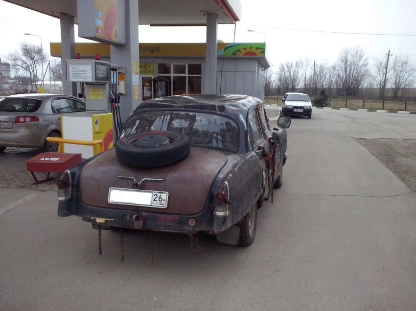 Ультра-суровый российский тюнинг автомобиля Газ 21 "Волга" ГАЗ Волга - тюнинг