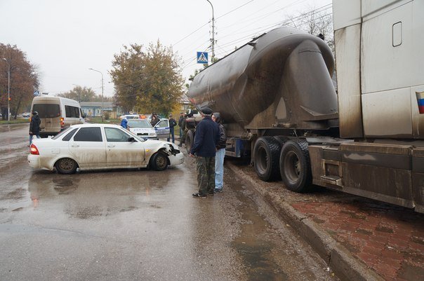 Наезд на препятствие в Уфе