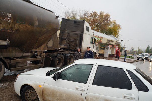 Наезд на препятствие в Уфе