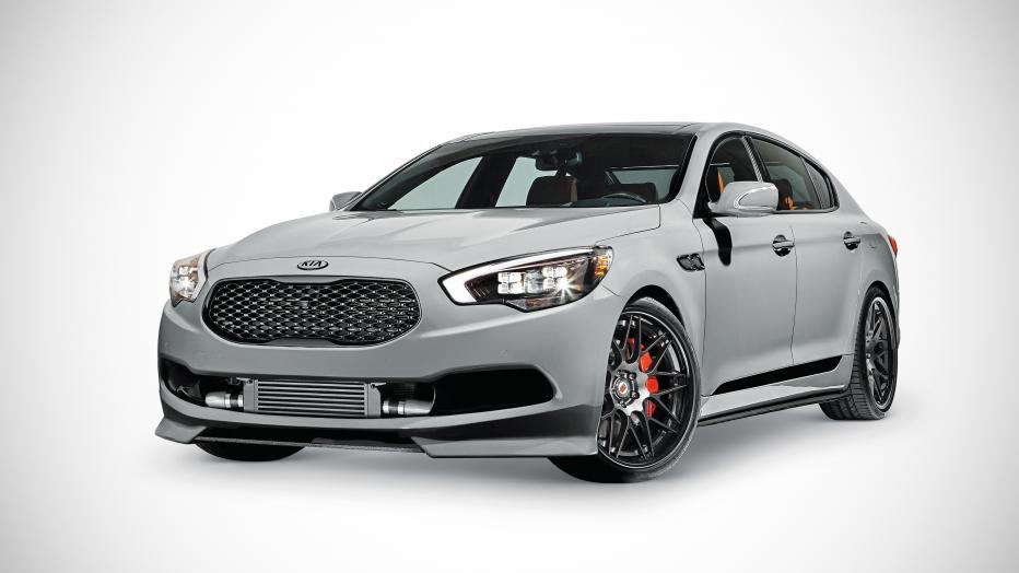 Роскошный концептуальный KIA K900 с мотором V8 мощностью в 420 лошадиных сил. KIA K900