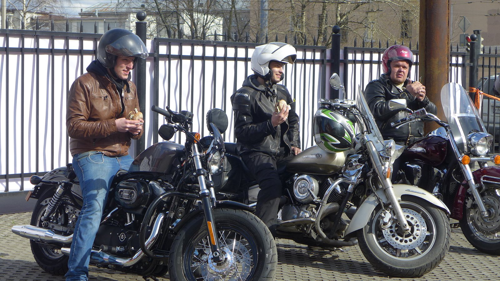 Harley Davidson SPB HOG "Первый Прогрев"!