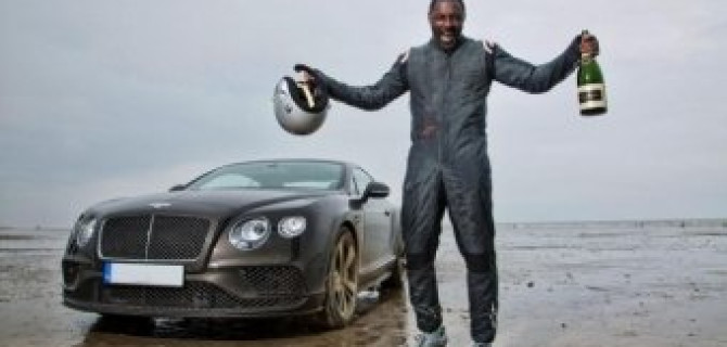 Идрис Эльба на Bentley установил рекорд скорости на песке
