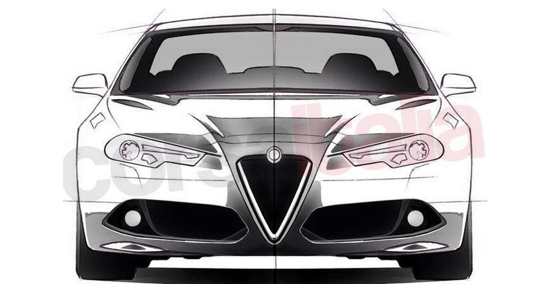 Эскизы Alfa Romeo Giulia выложены в Сеть перед дебютом 24 июня Alfa Romeo Giulia.jpg