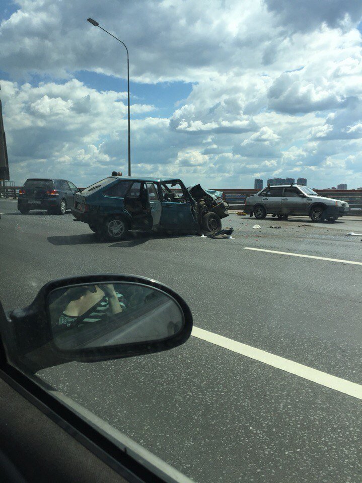 ДТП на вантовом мосту