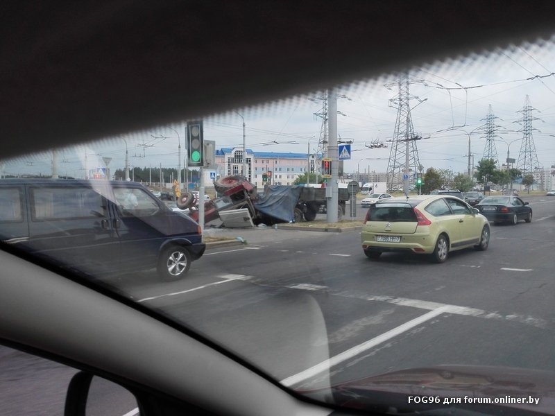 ДТП в Минске с участием трактора