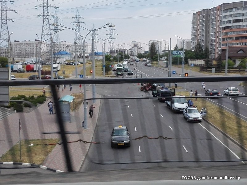 ДТП в Минске с участием трактора