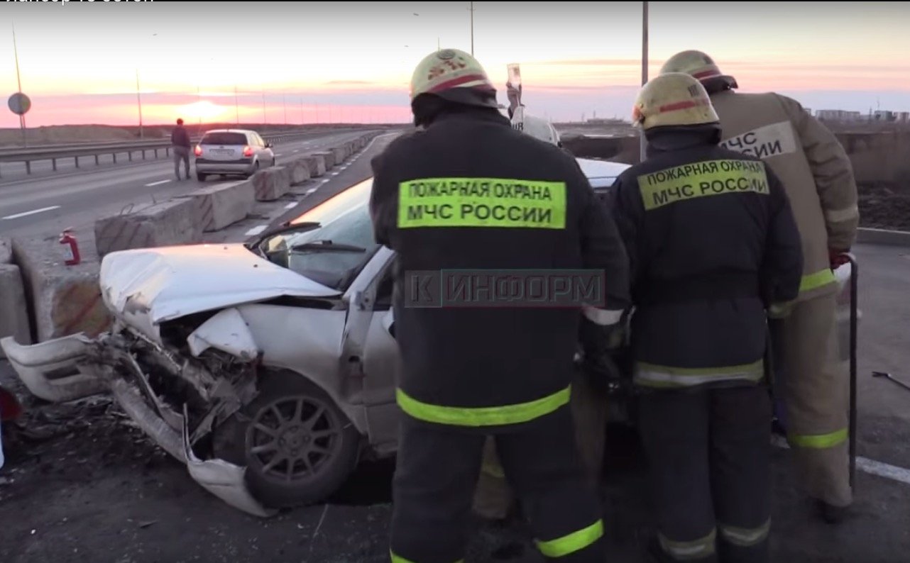 Наезд на препятствие в Сургуте