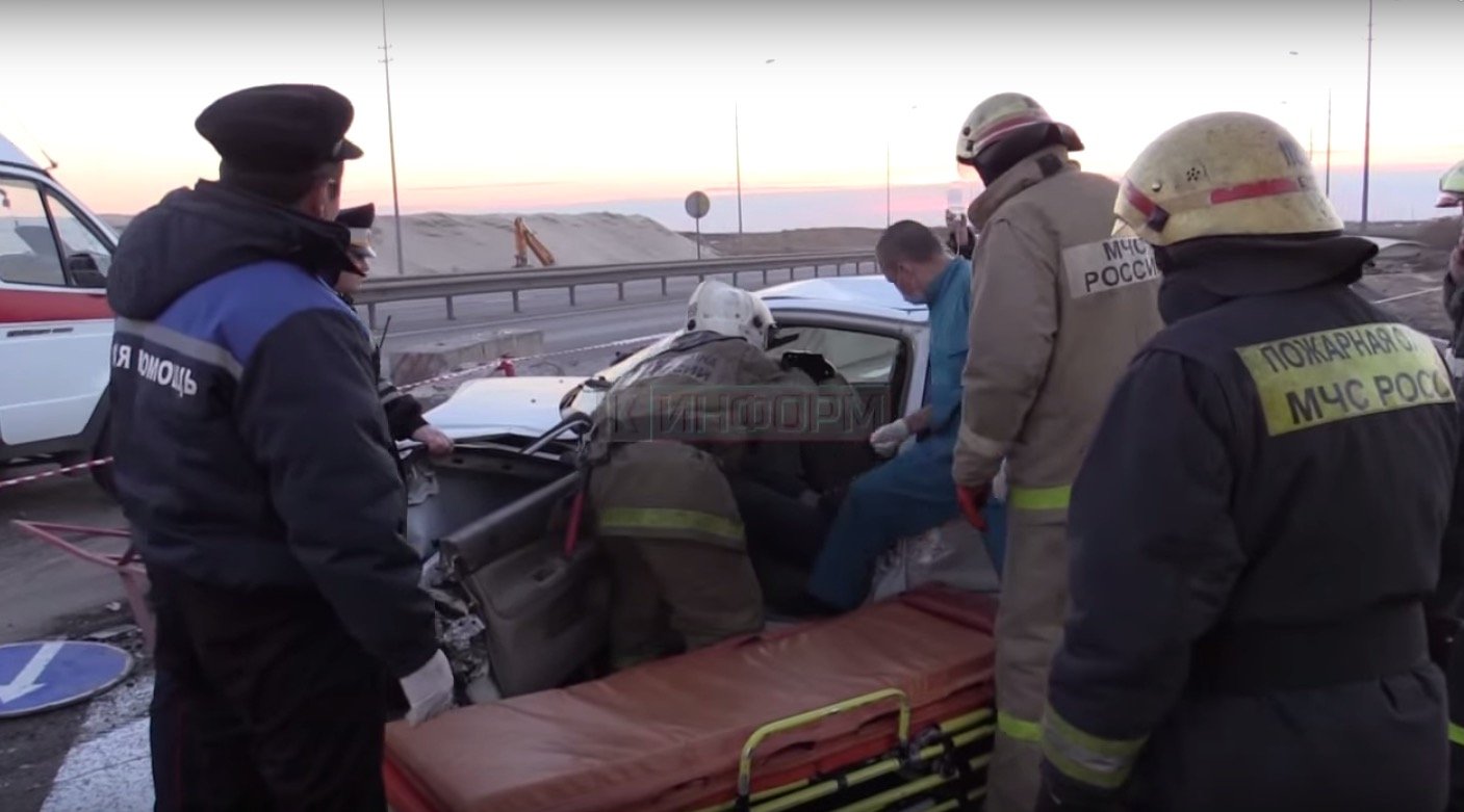 Наезд на препятствие в Сургуте