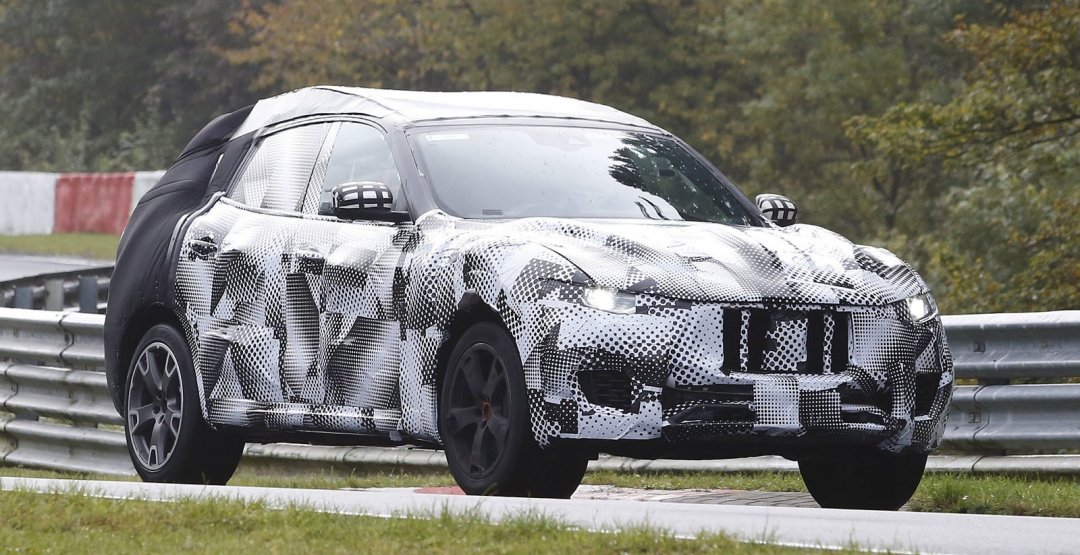 Кроссовер Maserati Levante заснят на Нюрбургринге Maserati Levante spied 8.png