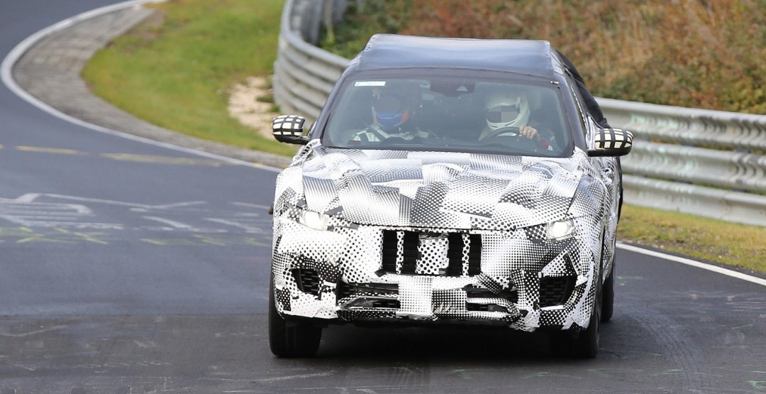 Кроссовер Maserati Levante заснят на Нюрбургринге Maserati Levante spied 6.png