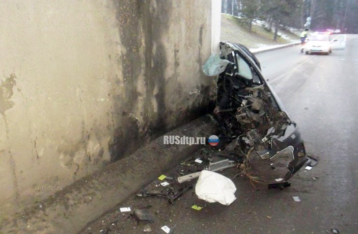 Водитель погиб, врезавшись в опору моста в Домодедовском районе (4).jpg