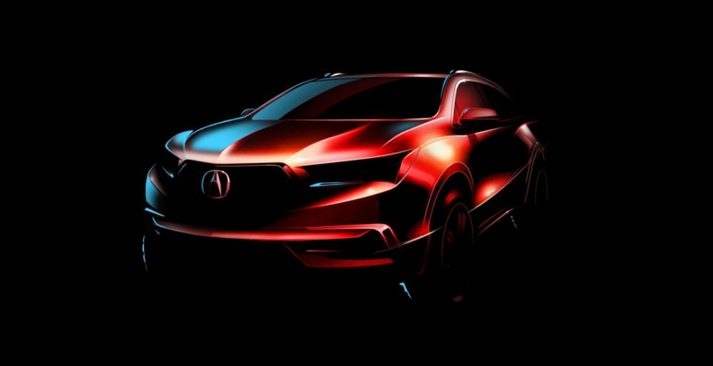 Новое поколение кроссовера Acura MDX дебютировало на официальном скетче.jpg