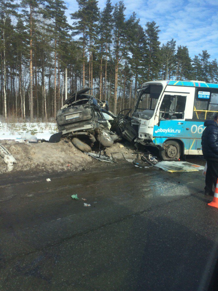 Под Зеленогорском двое погибли в ДТП с маршруткой