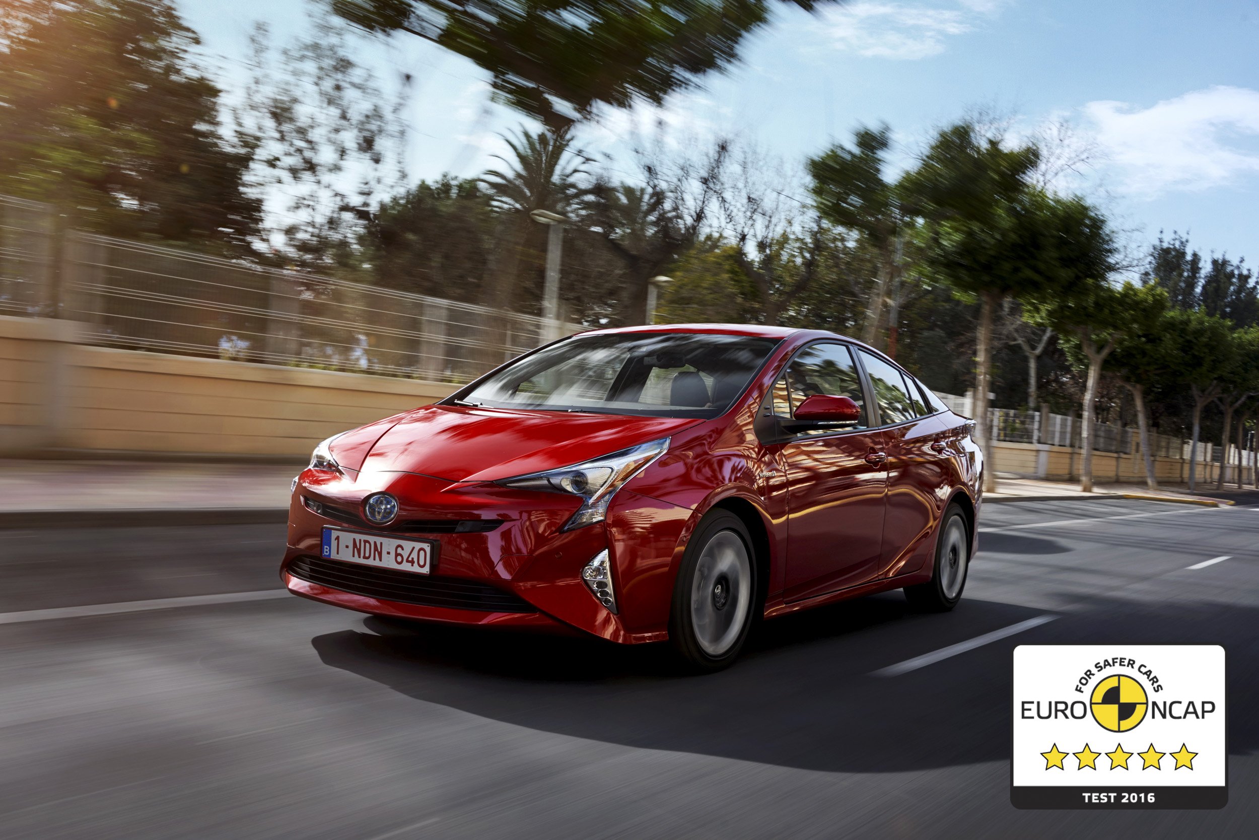 Новый Toyota Prius получил высший рейтинг безопасности Euro NCAP