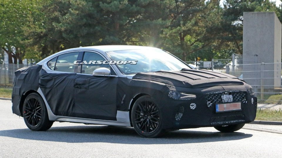 На тестах замечен новый седан Genesis G70 (2).jpg