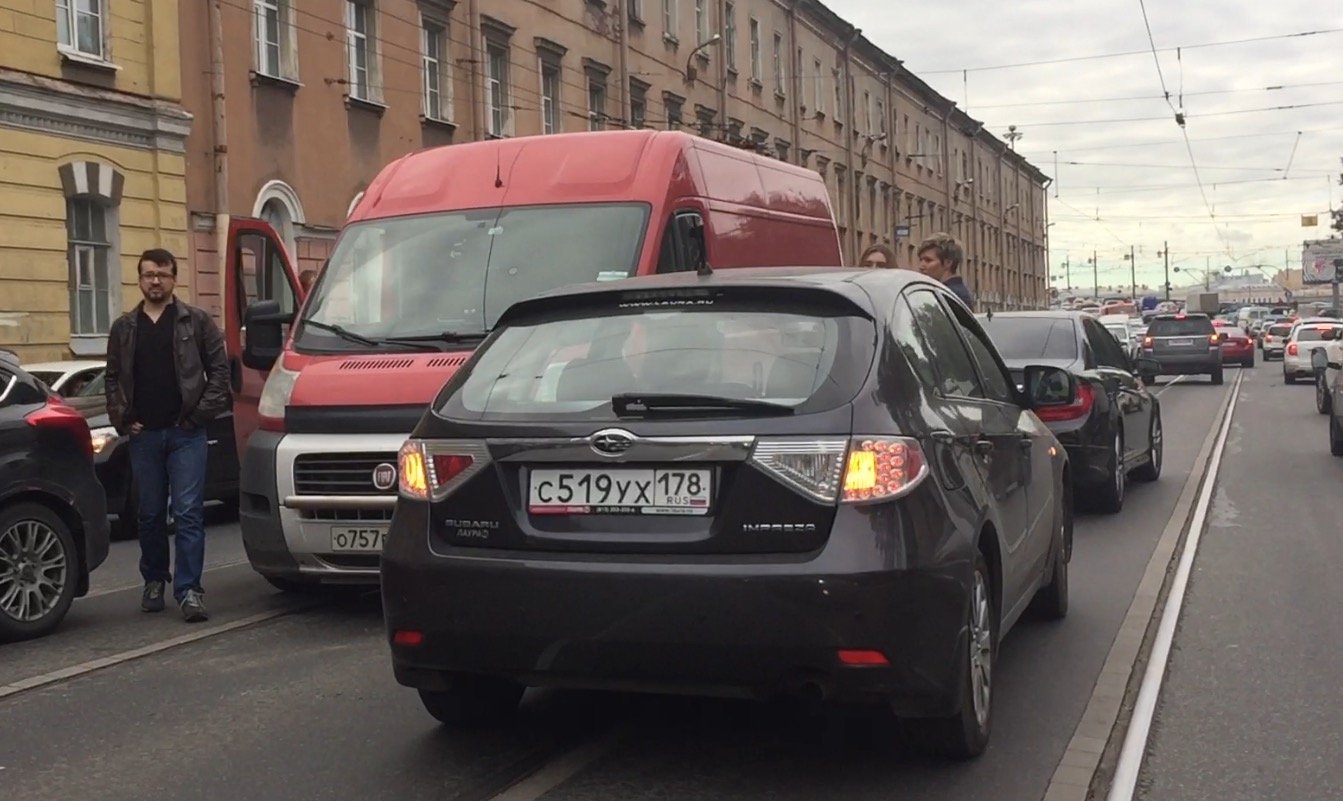 ДТП на съезде с Литейного моста