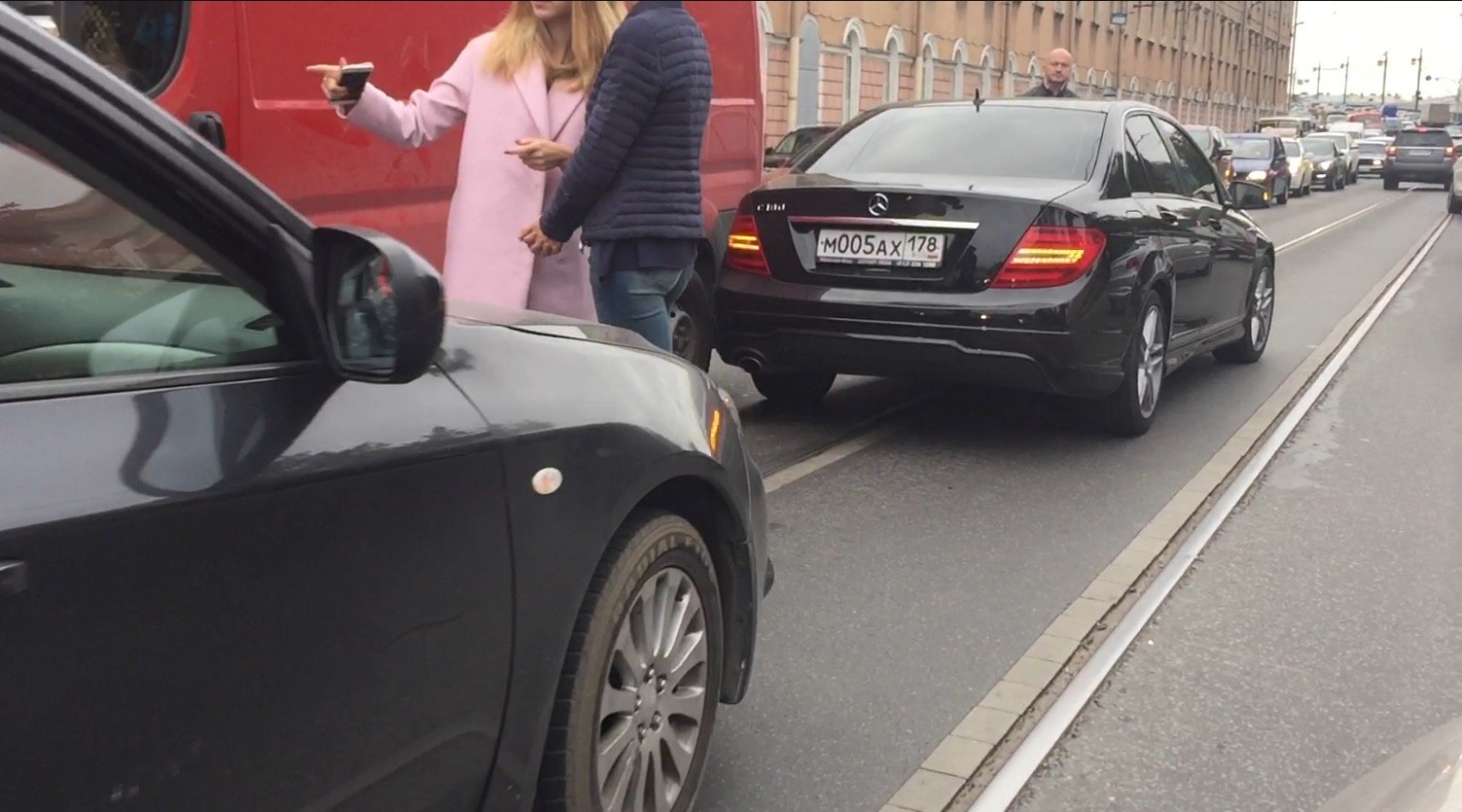 ДТП на съезде с Литейного моста