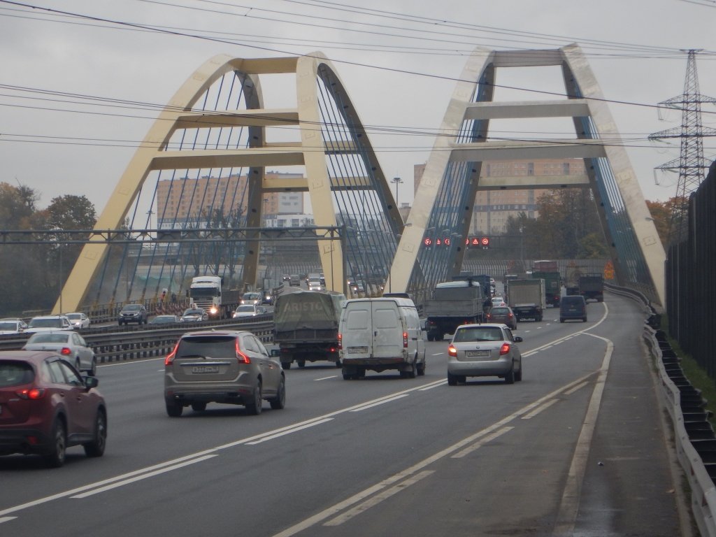 КАД, мост через Большую Охту