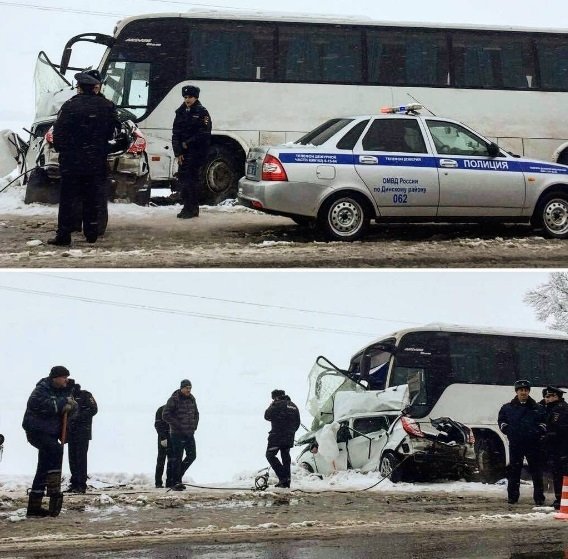 В ДТП с автобусом на Кубани погибли три человека В ДТП с автобусом на Кубани погибли три человека